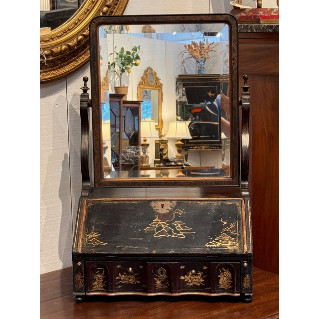 Chinoiserie 19th Century Chinoiserie Dressing Mirror For Sale - Image 3 of 16