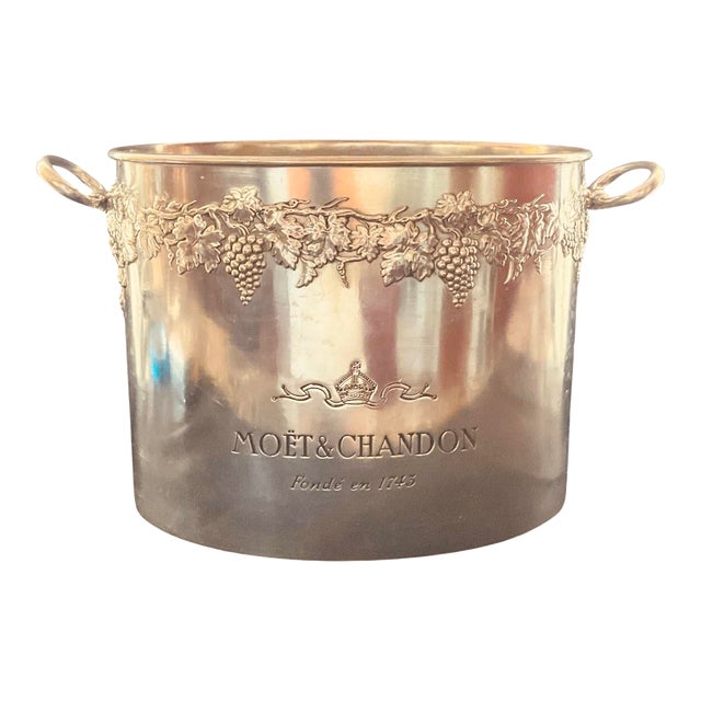 Mid 20th Century Authentic French Moet & Chandon Champagne Ice Bucket For Sale