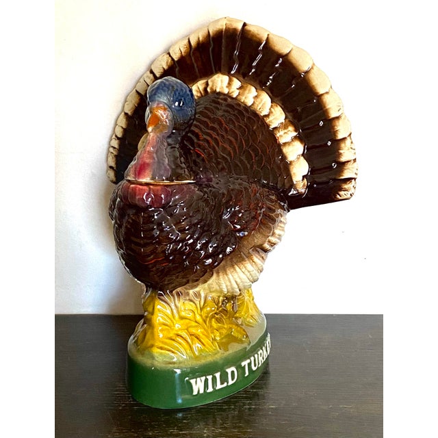 Vintage 1970's glazed ceramic decanter, "Strutting Turkey" No. 8 in the limited edition series by Austin Nichols for Wild...