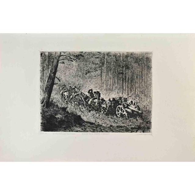 Edwin Forbes Forbes, Épisode de la Guerre d'Amérique, Etching, 1870s For Sale