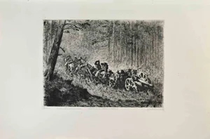 Edwin Forbes Forbes, Épisode de la Guerre d'Amérique, Etching, 1870s
