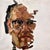 Selfie: Falling Apart by Clyde Steadman | Oil on panel Self-portrait with fragmented features. For Sale