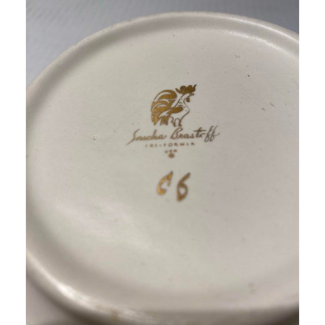 Dove Gray Mid 20th Century Sasha Brastoff Ceramic "Rooftops" Ashtray/Bowl For Sale - Image 8 of 8