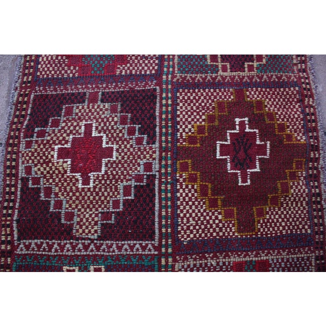 1970s Tribal Burgundy Cecim Kilim Rug For Sale - Image 10 of 13