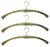 Industrial Brass Coat Hangers, 1970s, Set of 3 For Sale