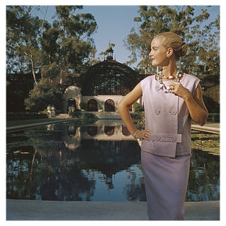 Slim Aarons, Anne Ryan, California Fashion, Estate Stamped C-type Print For Sale