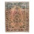 Vintage Persian Distressed Handmade Medallion Peach Wool Rug For Sale
