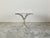 Mid 20th Century Italian Midcentury Steel Table with White Marble Top and Tripod Base For Sale - Image 5 of 11
