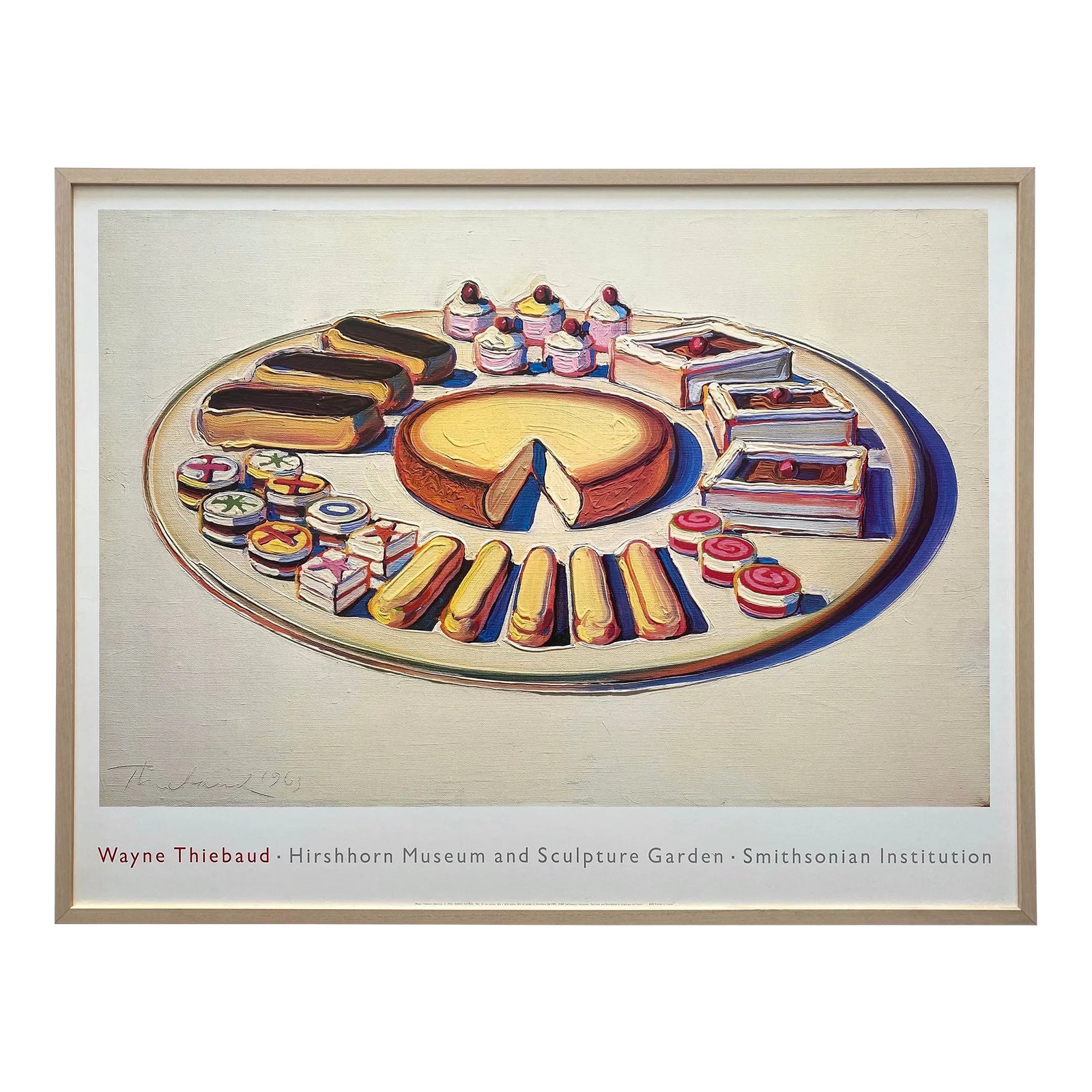 Wayne Thiebaud Vintage 1989 Lithograph Print Extra Large