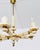 1980s Italian Onyx Brass Vintage Marble Chandelier Lighting Ceiling Fixture Light 6 Arms For Sale - Image 10 of 15