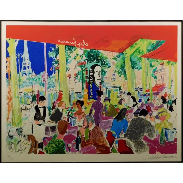 "Chez Francis" by LeRoy Neiman Original Limited Edition Serigraph on Paper Hand Signed by the Artist Image Size: 21" x...