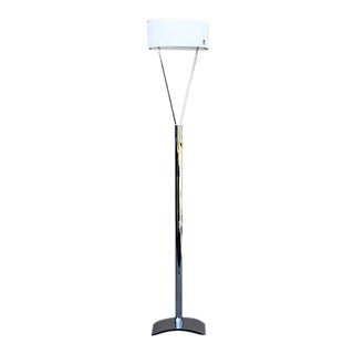 Leucos Italian Floor Lamp With Murano Glass Shade For Sale