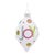 Glass Merry and Joy Ornaments (Set of 6) For Sale In Chicago - Image 6 of 7