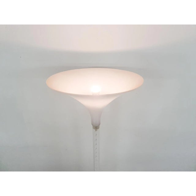 1970s Dutch White Plexi Floor Light by Harco Loor For Sale - Image 5 of 9
