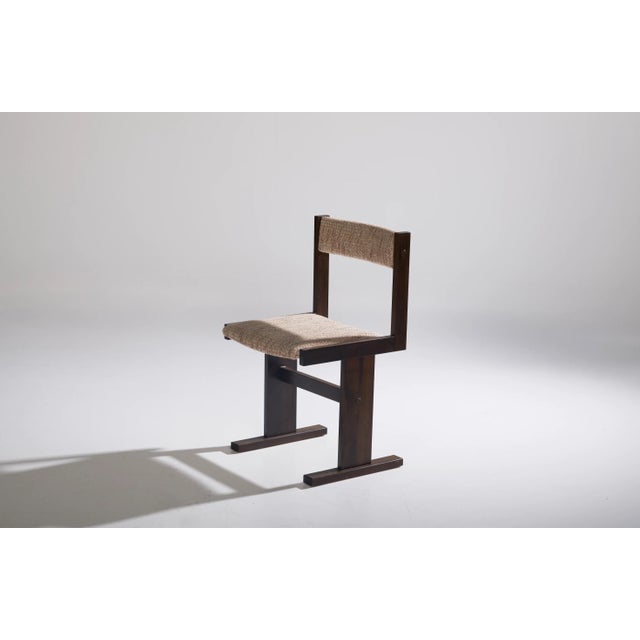 Mid-Century Modern Gangsø Furniture Brutalist Dining Chairs, 1970s, Set of 6 For Sale - Image 3 of 6