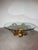 Metal Vintage Gilt Iron Coffee Table with Glass Top For Sale - Image 7 of 7