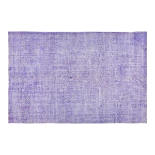 Vintage Turkish Anatolian Overdyed Hand Knotted Wool Rug, 6'8"x10'3" For Sale