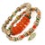 Early 21st Century Evil Eye Charm Joyful Colorful & Gold Beaded Bracelet For Sale - Image 5 of 6