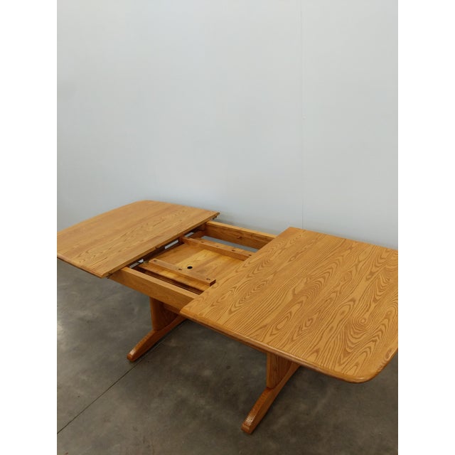 Brown Vintage Extendable Dining Table by Ercol For Sale - Image 8 of 13