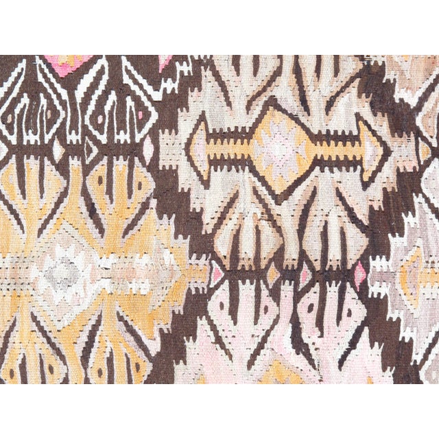 Persian Pasargad NY Antique Persian Shiraz Kilim Rug - 3'10" x 7'11" For Sale - Image 3 of 5