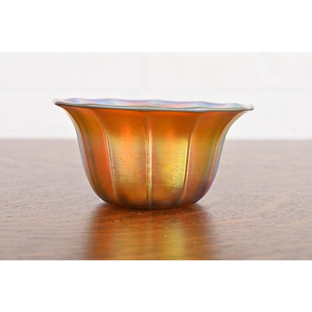 Steuben Aurene Iridescent Art Glass Finger Bowl For Sale - Image 9 of 9