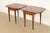 Henkel Harris Georgian Solid Cherry Wood Drop Leaf Pembroke Side Tables, Pair For Sale - Image 11 of 15