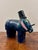 Charming vintage American studio pottery elephant sculpture with a wonderfully naive, hand-built folk art character....