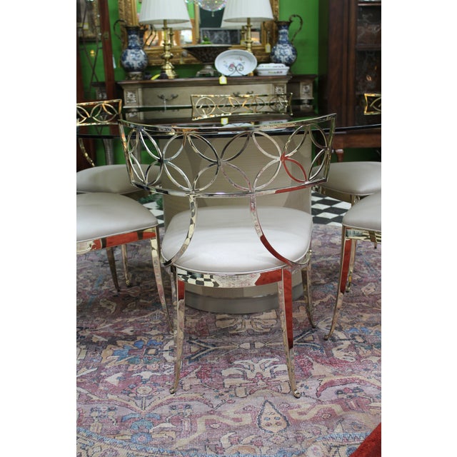 Set of 6 Caracole Modern Royal Klismos Dining Chairs For Sale - Image 9 of 11