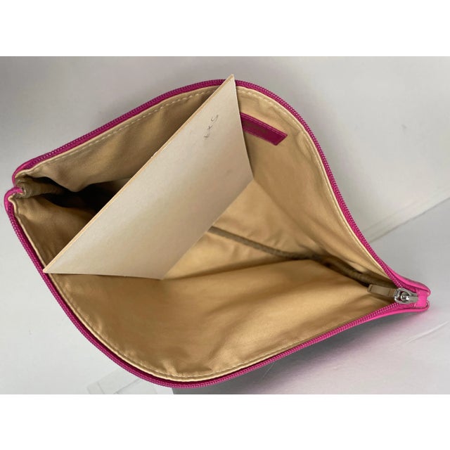 1998 Vintage Leggiadro Leopard With Pink Zipper Pouch or Bag For Sale - Image 4 of 8