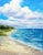 Original Coastal Seascape by Eric Son | Beach Shore Oil Painting 12x16 For Sale