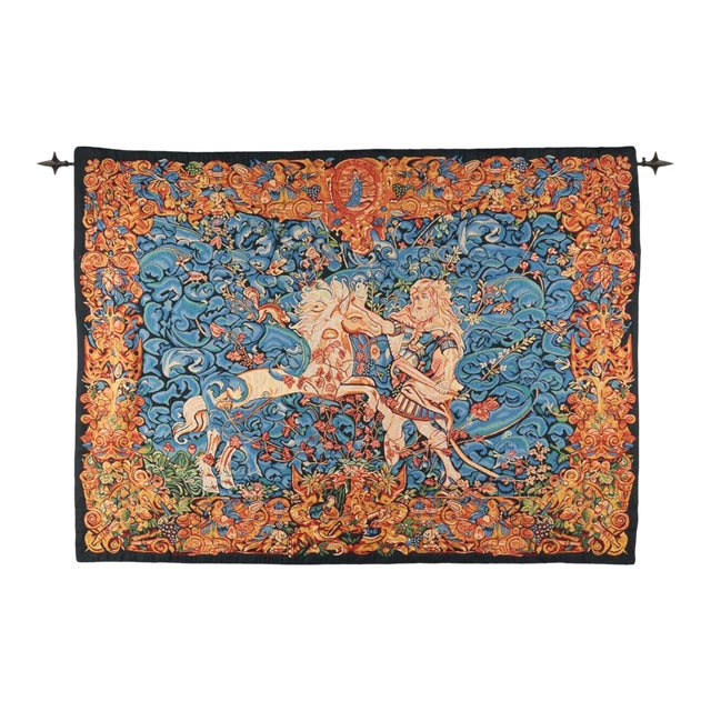 Hercules and the Stallion Tapestry - 130 X 175 Cm (4′3" × 5′9") - Requires Rod Size 5 For Sale