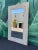 Wood Vintage Large White Umbuka Carved Mirror For Sale - Image 7 of 8