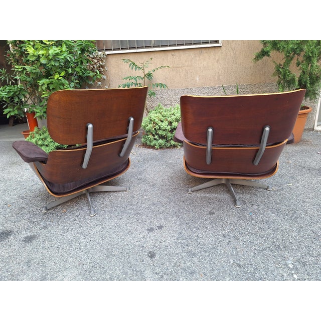 Lounge Chair in Grey Fabric by Charles & Ray Eames for ICF De Padova, 1960s For Sale - Image 14 of 18