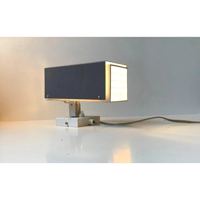 Grey & White Wall Sconce by Preben Dahl for H. F. Belysning, 1960s For Sale - Image 6 of 11