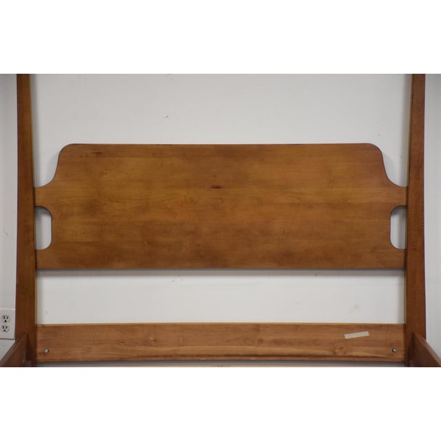 Ethan Allen “New Country” Solid Maple Queen Bed Chairish