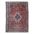 Vintage Persian Bakhtiari Rug, Handwoven Wool, Medallion Floral Pattern, Brick Red & Ivory, 7x11 For Sale