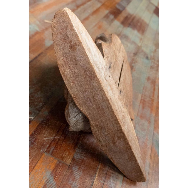 19th Century or Earlier Folk Art Carved Bearded Figure Head in Oak, North Wind Sea God For Sale - Image 13 of 16