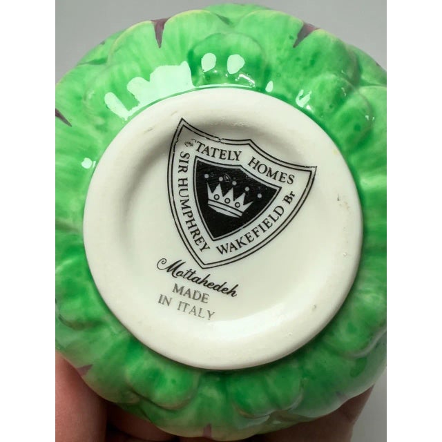 1990s Vintage Mottahedeh Sir Humphrey Wakefield Stately Homes Artichoke Bird Trinkle Box For Sale - Image 5 of 7