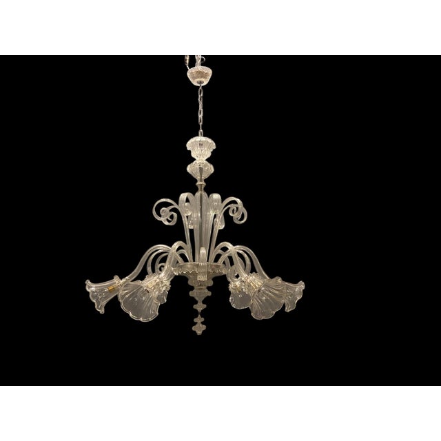 Large Venetian Murano Glass Chandelier, 1960s For Sale - Image 13 of 15