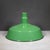 Benjamin 16" Enameled Porcelain Green Industrial Pendant Lights c.1950-Set of Two For Sale - Image 4 of 11