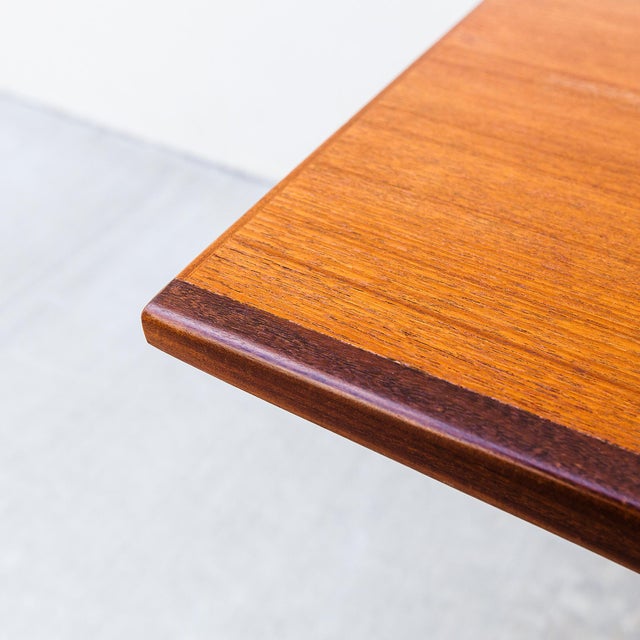 Sculptural Danish Modern Two-Tier Floating Top Teak Coffee Table by Arne Hovmand Olsen, Attributed For Sale In Los Angeles - Image 6 of 15