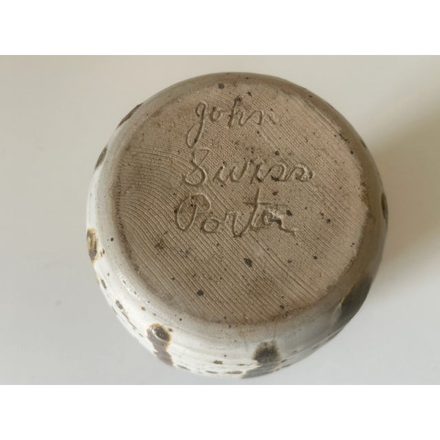 1960s Vintage John Swiss Porter Ceramic Vase, 1970s For Sale - Image 5 of 14