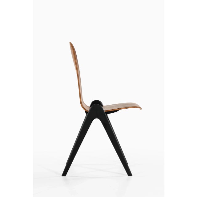 Swedish Knockdown Dining Chairs by Yngve Ekström, Set of 4 For Sale - Image 4 of 9