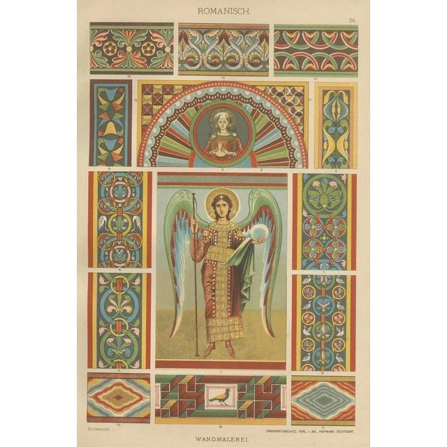 Late 19th Century H. Dolmetsch, Manuscript and Mural Designs, 1887, Paper, Set of 2 For Sale - Image 5 of 11