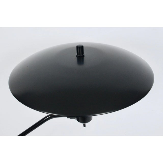 1960s Art Specialty Co. Black & White "Flying Saucer" Desk Lamp For Sale - Image 6 of 12