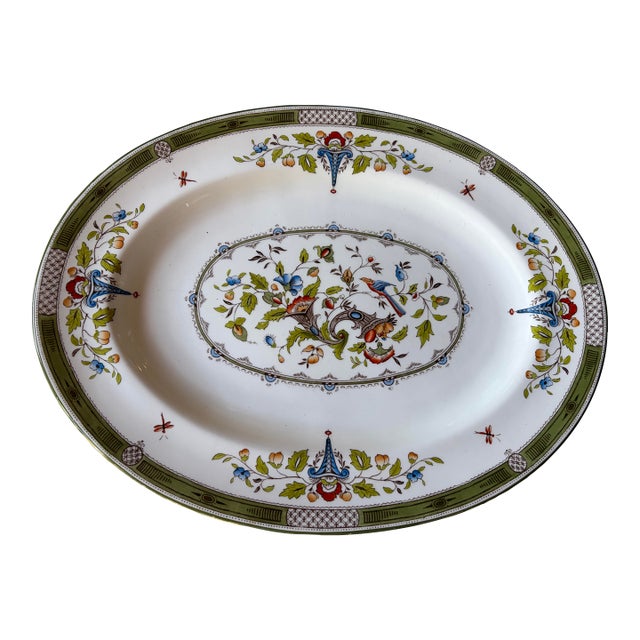 Vintage Oval Wedgewood Porcelain Serving Platter For Sale