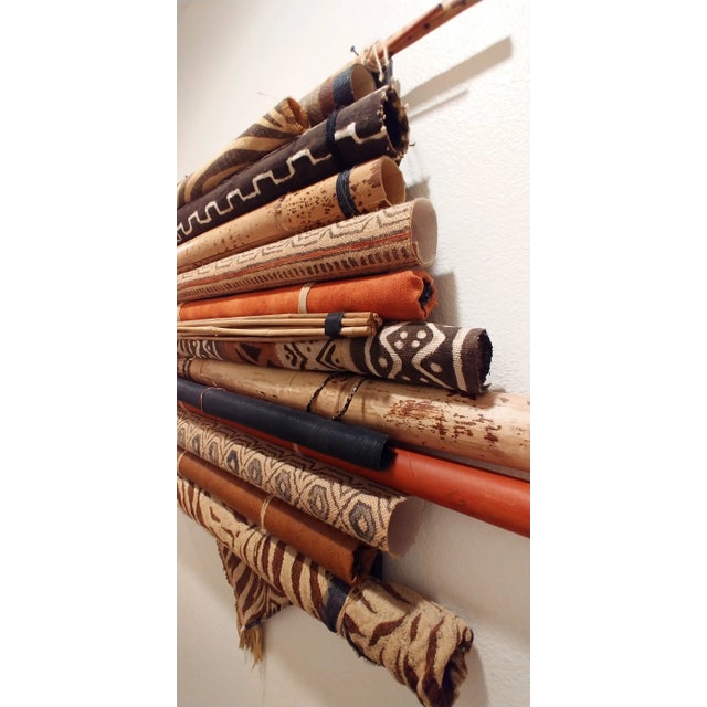 Abstract Contemporary Tribal Assemblage Art Hanging For Sale - Image 3 of 7