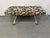Mid 20th Century Milo Baughman Style Floral Upholstered Chrome Bench For Sale - Image 9 of 9