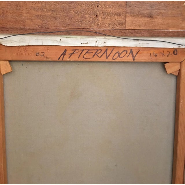 Artist: Jan De Ruth, Czech (1922 - 1991) Title: Afternoon Year: circa 1965 Medium: Oil on Canvas, signed Size: 20 x 16 in....