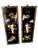 Late 20th Century Chinoiserie Black Lacquer & Mother-of-Pearl Relief Wall Panels — Set of 3 For Sale - Image 10 of 17